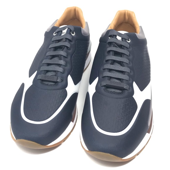 NIB Hugo Boss Blue Sneakers - Picture 3 of 8